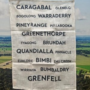 Weddin Shire Localities Tea Towel